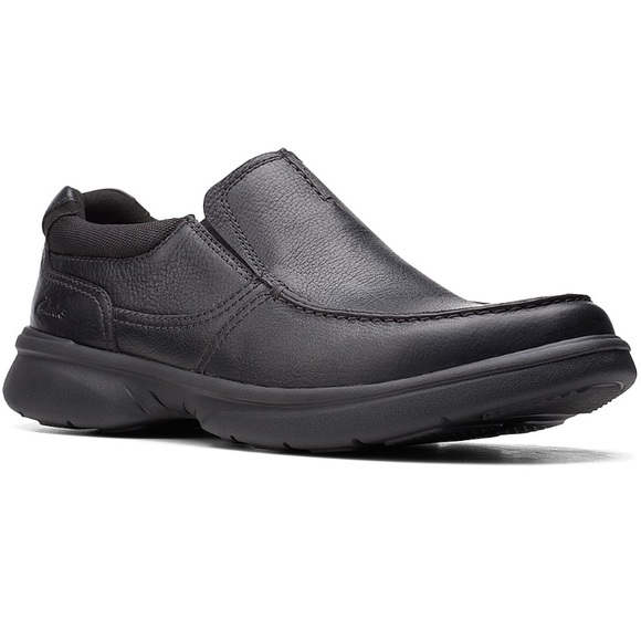 Clarks Bradley Free Black Tumbled Leather Black Size 8.5 W